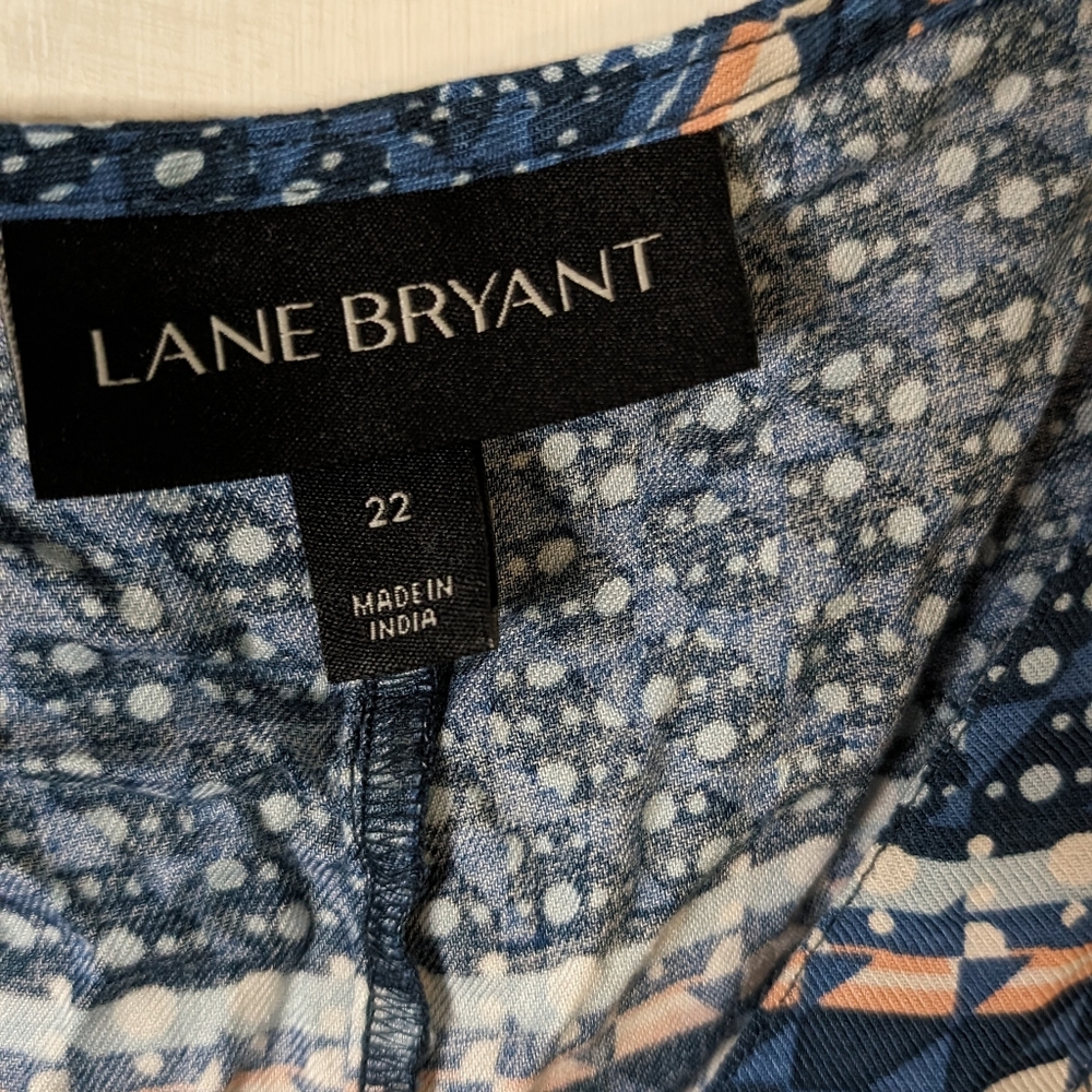 Lane Bryant peplum top/blouse size 22 - Picture 3 of 9